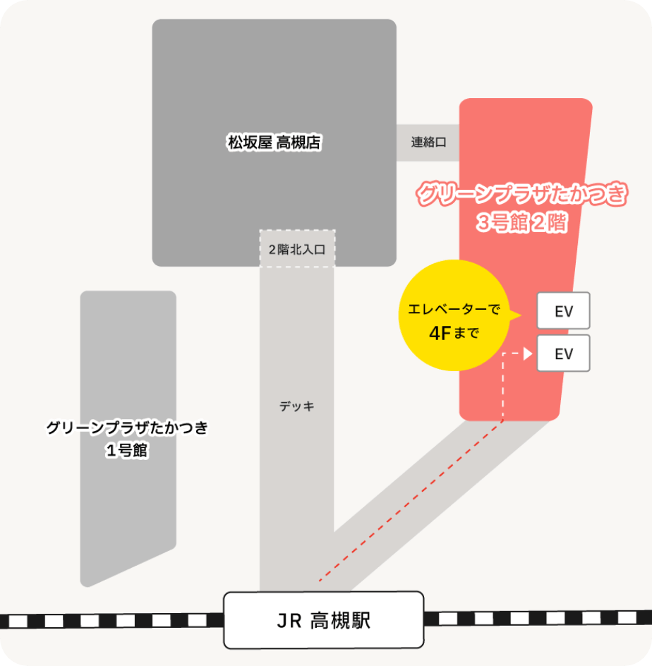 グリーンプラザたかつき３号館 アクセスマップ